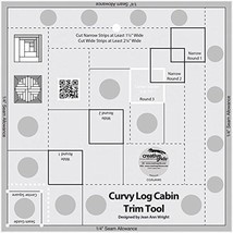 Creative Grids Curvy Log Cabin Trim Tool 8in Finished Blocks - CGRJAW5 - £41.69 GBP