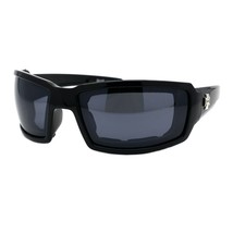 Choppers Schaum Gepolstert Brille Sonnenbrille Shield Rechteckig Umwickeln UV400 - £10.82 GBP+