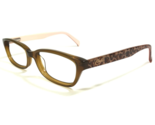 Candie&#39;s Eyeglasses Frames C INDIA BRN Pink Brown Cheetah Print 51-15-135 - $37.14