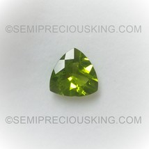 Natural Peridot Trillion Faceted Cut 12X12mm Intense Green Color VS Clarity Loos - £794.73 GBP