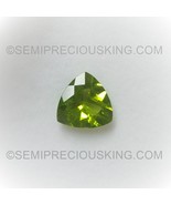 Natural Peridot Trillion Faceted Cut 12X12mm Intense Green Color VS Clar... - £781.21 GBP