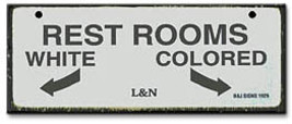Rest Rooms-Segregation Civil Rights Sign - £14.92 GBP