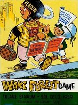 NFL NCAA College Football Program Metal Sign 12X8in Vintage Old Art Prin... - $24.74