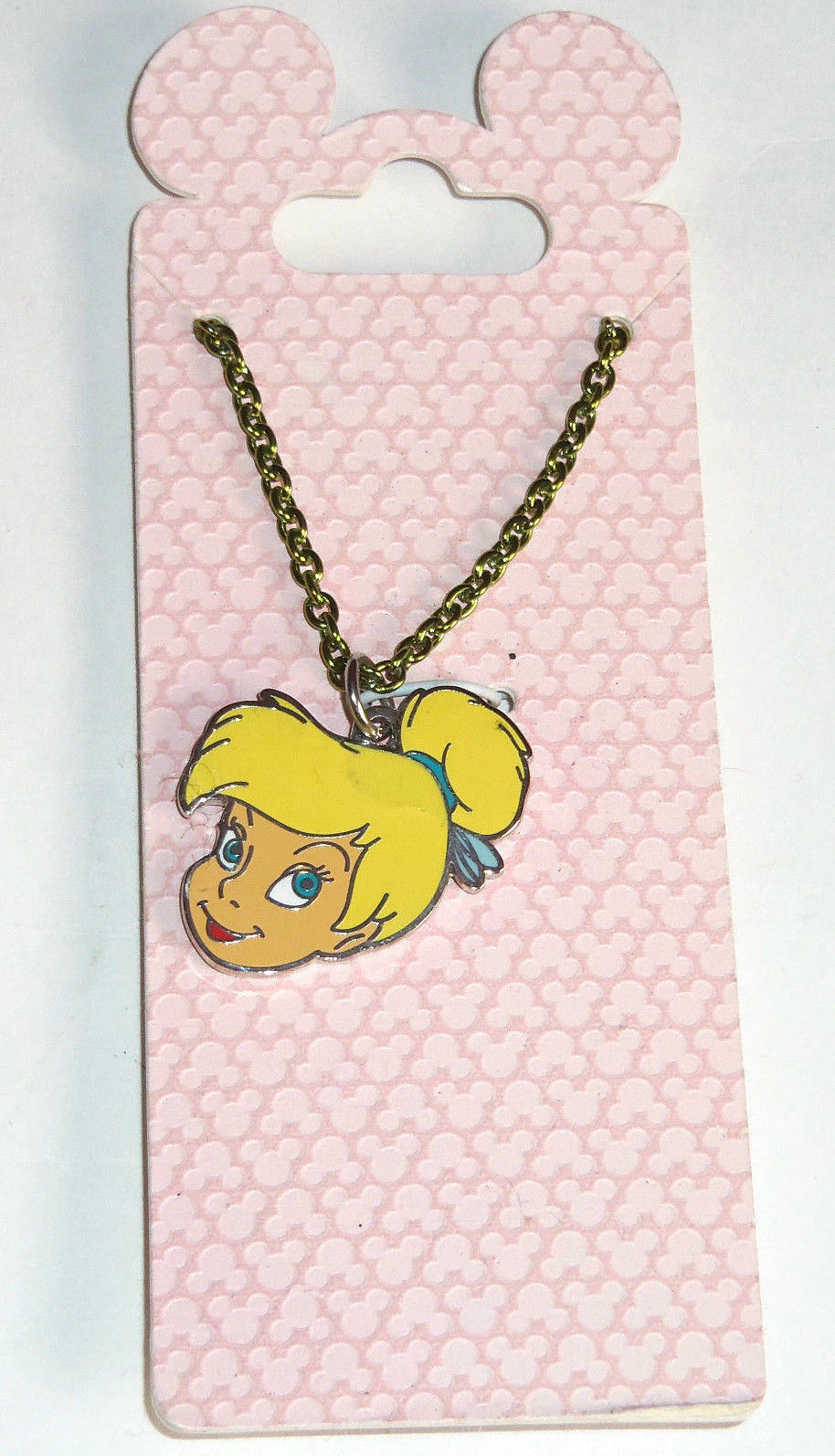 Primary image for Disney Tinker Bell Necklace Kids Jewelry Theme Parks New Carded