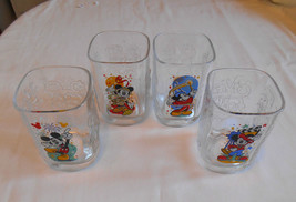 2000 McDonalds Disney World Celebration Mickey Mouse Drinking Glasses 4 Cups - $25.00