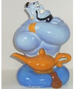 Disney Genie Aladdin Cookie Jar Blue Magic Lamp Wish Treasure Craft Pfal... - £102.25 GBP