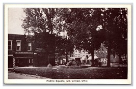 Public Square Mount Mt Gilead Ohio OH UNP DB Postcard H28 - £11.78 GBP
