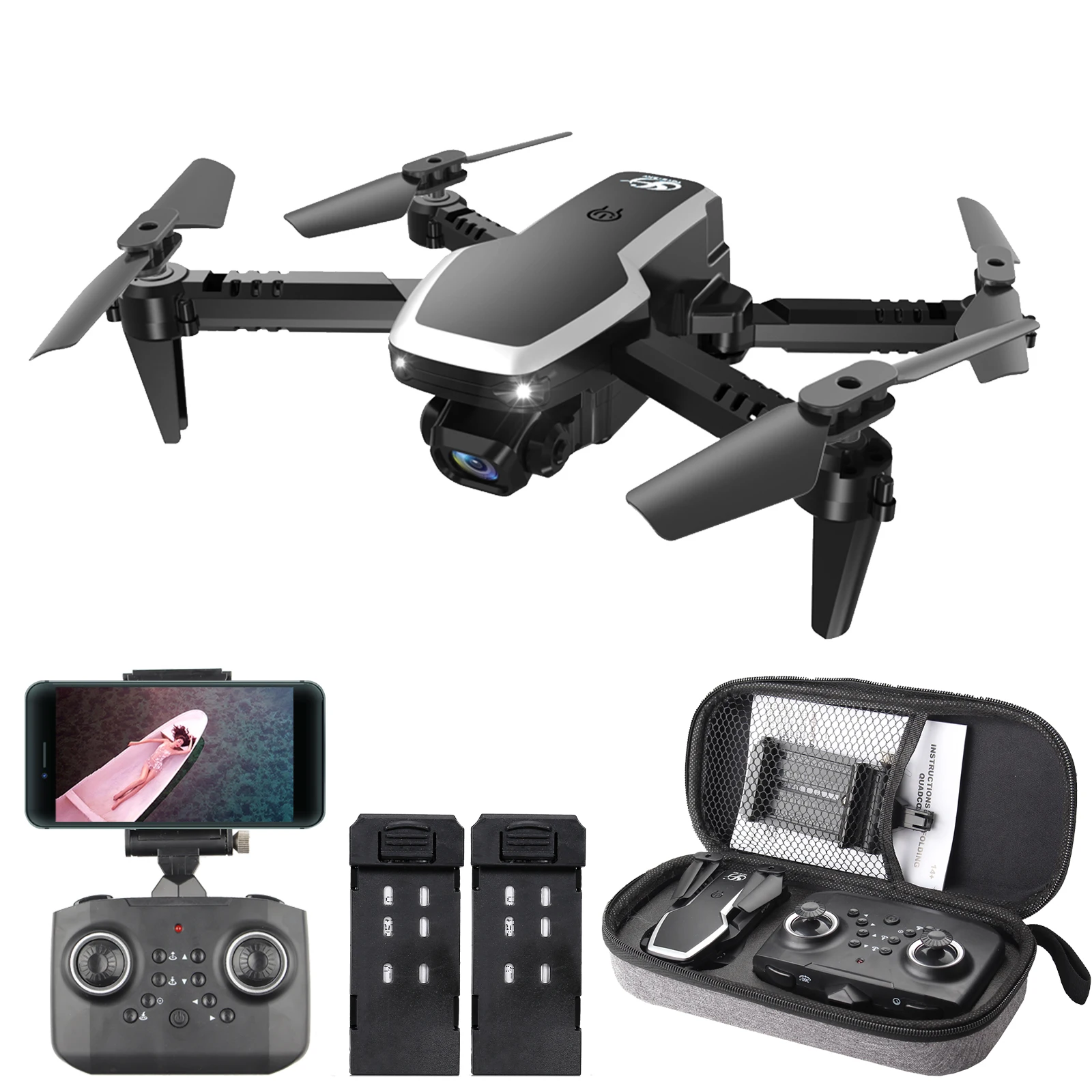 CSJ S171 PRO RC Drone with Camera 4K Mini Drone Dual Camera Foldable Quadcopter - £60.39 GBP+