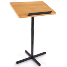 Lectern Podium Stand-Height Adjustable Steady Standing Design Teacher Speaker Le - £152.76 GBP