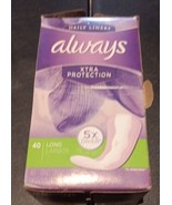 Always Anti-Bunch Xtra Protection Daily Liners Long Unscented 40ct (Y28) - £11.66 GBP