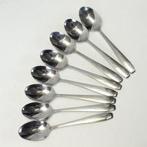 Wallace Bright Star Teaspoons 5 7/8&quot; Glossy Stainless Lot of 8 - £40.69 GBP