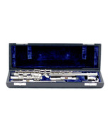 BRAND NEW 2019 Nickel Plated C FOOT Flute w Straight &amp; Curved Head joints - £113.56 GBP