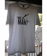 RUSSELL PETERS BE A MAN 2009 LARGE WHITE T SHIRTS CANADIAN COMEDIAN  - €12,89 EUR