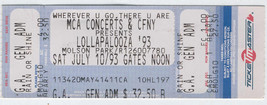 Lollapalooza 1993 Full Ticket Toronto Rage Against The Machine - £23.40 GBP