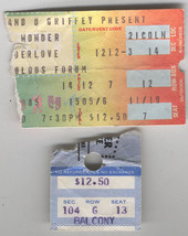 Stevie Wonder 2 Vintage 1980 Ticket Stubs Boston L.A. - £23.37 GBP