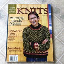 INTERWEAVE KNITS MAGAZINE, WINTER 2004 warming trends 23 inspired classics - $12.91