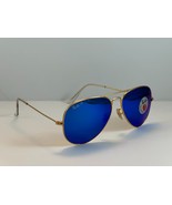 NEW RAY BAN RB3025/112/4L authentic Sunglasses Gold Blue POLARIZED Made ... - $2,626.06 MXN