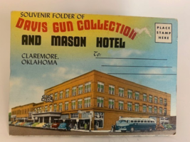 Souvenir Folder Booklet Davis Gun Collection And Mason Hotel Claremore O... - $9.90