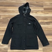 Penfield Jacket Men&#39;s XS Black 80/20 Kasson Mountain Parka Hooded Fleece Lined - £57.08 GBP