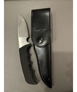 Kershaw 1030TF Japan Hunter Fixed Blade Knife Black Leather Sheath Nice! - $1,505.15 MXN