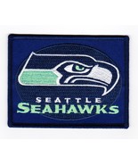 SEATTLE SEAHAWK 3x4 SEW/IRON ON PATCH BADGE EMBROIDERED T-SHIRT NFL FOOT... - £6.28 GBP