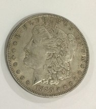 1885 Morgan 90% Silver Dollar Circulated Coin Extra Details - £58.82 GBP