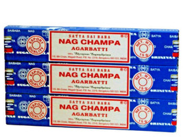 Satya Sai Baba Nag Champa Agarbatti Incense Sticks 1x15g - 3 packs - £10.38 GBP