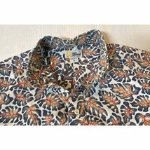 Vtg Reyn Spooner Shirt Mens Small Hawaiian Leaf 4 Button 80&#39;s Gold Tag N... - £34.98 GBP