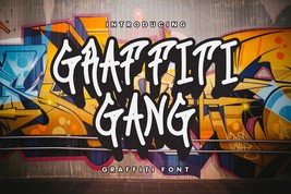 Graffiti Gang Font - $2.00