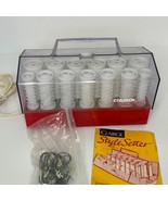 VTG Clairol Style Setter C-20-1 Hot Rollers Hair Curlers Working w/ Clip... - $1,051.83 MXN
