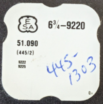 Genuine ESA 6-3/4 Cal. 9220 9222 9225 Set Bridge Watch Part Part# 51.090... - $12.86