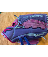 Baseball Glove RHT Leather 10&quot; Mizuno Softball Genuine GPP 1005F1D (rc1) - $12.86