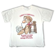 Vintage 90s Walt Disney Grumpy T-Shirt Men&#39;s Women&#39;s Unisex Snow White One Size - £33.93 GBP