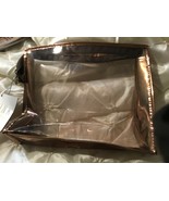 Victoria&#39;s Secret Pink Clear Zippered Makeup Cosmetic Bag NEW - $6.79