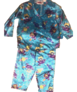 2-pc Kids Toddler Pajama Pj Lounge Set Pants + Long Sleeve Top Blue 4T S... - £7.46 GBP