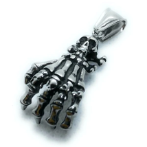 Skeleton Hand w/Skull Pendant - £32.39 GBP