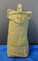 Vintage Belgian Army M51 Ammo Pouch Canvas Equipment Bag WW2 37 Pattern - $25.21
