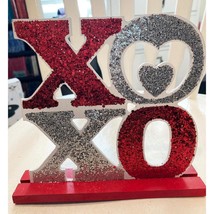 Valentine XO Love Table Top  Style Sign 7&quot; Tall Valentine&#39;s Day New - £7.15 GBP