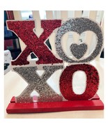 Valentine XO Love Table Top  Style Sign 7&quot; Tall Valentine&#39;s Day New - $8.95