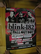 Blink-182 Poster Blink 182 Blink182 Concert Fallout Boy Aug 8 Molson Ampitheatre - $269.99