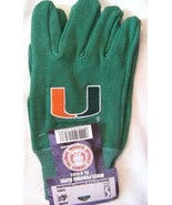 Work Gloves Miami Hurricanes Mens One Size Adult Green NEW Florida Garde... - £8.08 GBP