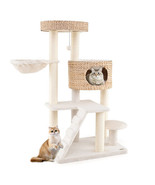 Modern Cat Tree for Indoor Cats with Cattail Fluff Condo and Top Perch-N... - $5,123.54 MXN