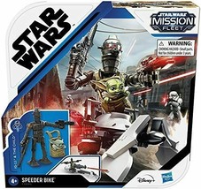 Star Wars Mission Fleet IG-11 &amp; The Child w/ Speeder Bike Baby Yoda Figure Grogu - £18.42 GBP