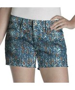 Womens Shorts Jean Levis Frayed Blue Twill Denim Casual $44 NEW-sz 12 - £17.20 GBP