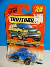 Matchbox 1999 Road Work Series #29 Road Roller Blue - £2.32 GBP