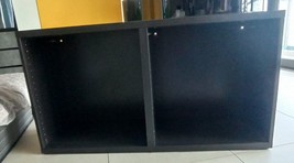 IKEA Besta Twin Frame Shelf Black-Brown On Floor/On Wall w/ All Hardware  - £58.38 GBP