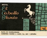  Motel El Caballo Blanco Luggage Label Madrid Spain - $9.90