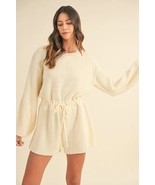 MABLE Round Neck Long Sleeve Sweater Romper - €62,05 EUR