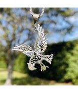  Eagle Diamond Cut Sterling Silver Pendant Chain Necklace - £44.06 GBP
