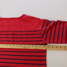 Old Navy 3/4 Sleeve Women's Red & Black Cotton Blend Stripes T-Shirt Size Large image 11